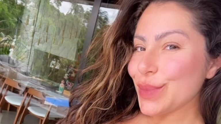 Esposa de Thammy Miranda impressiona ao mostrar como já está sua barriga de seis meses