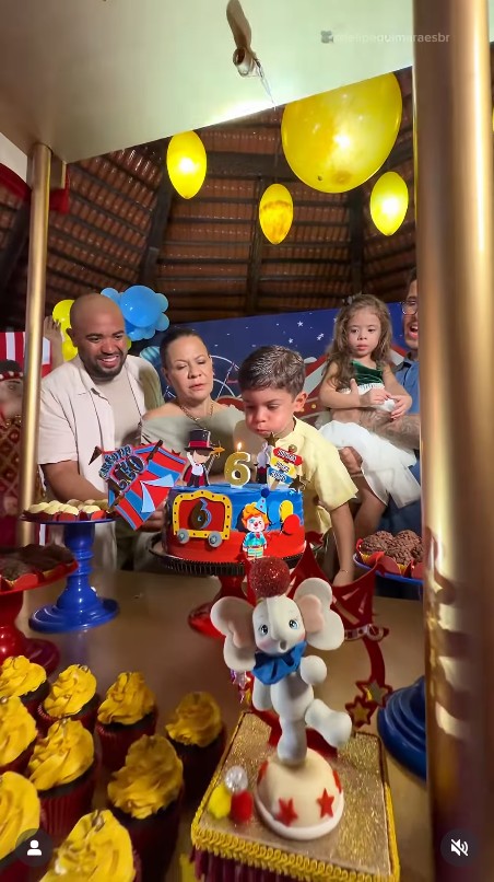 Filho de Marília Mendonça celebra 6 anos com festa temática - Foto: Reprodução/Instagram @felipeguimaraesbr