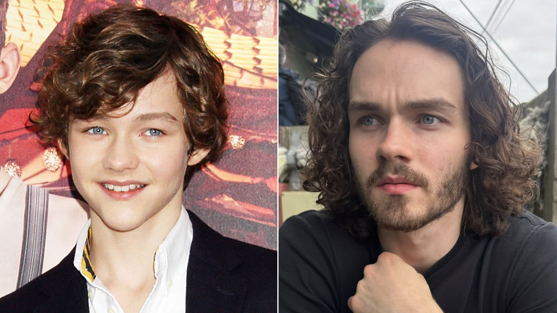 Antes e depois do ator Levi Miller, o Peter Pan nos cinemas - Foto: Getty Images e Reprodução / Instagram