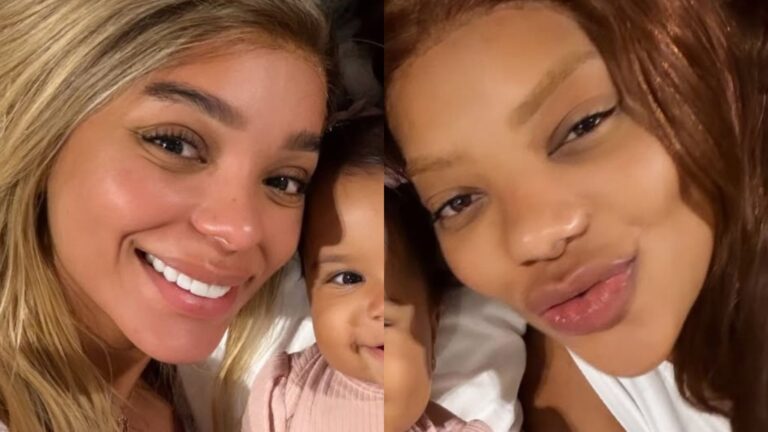 Filha de Brunna Gonçalves e Ludmilla rouba a cena em nova foto com as mães