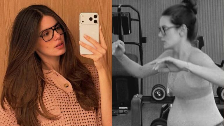 Vai nascer! Camila Queiroz chama a atenção com barrigão gigantesco em treino