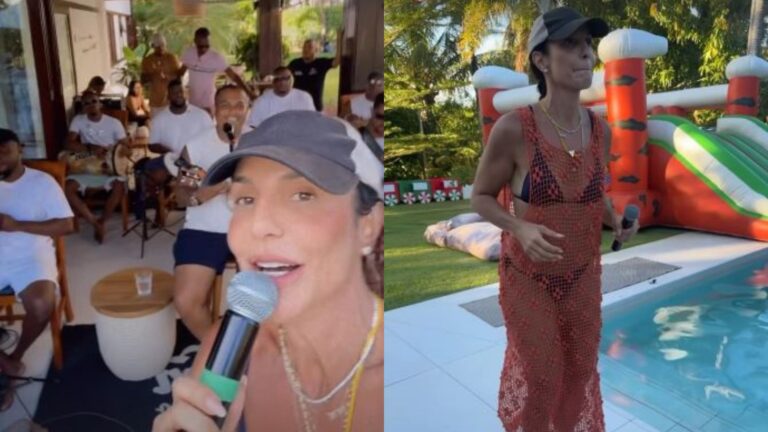 Ivete Sangalo reúne amigos em roda de samba para celebrar a chegada do novo ano