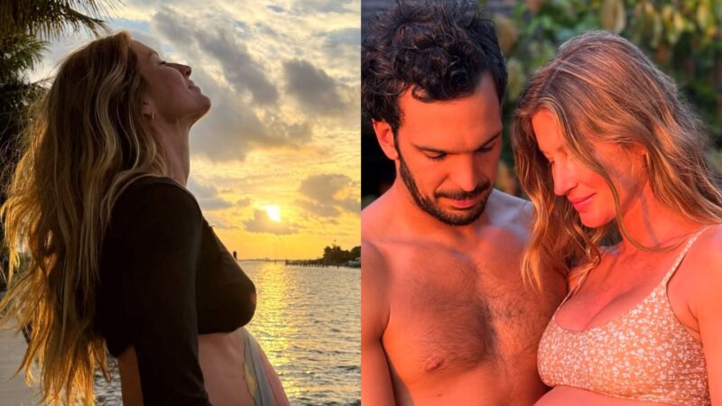 Gisele Bündchen compartilha lembranças de 2025 com novos registros do terceiro filho