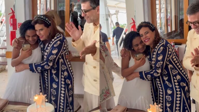 Filha de Glória Maria ganha almoço especial de Narcisa após cerimônia religiosa