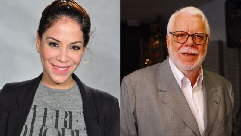 Júlia Almeida e Manoel Carlos - Foto: TV Globo / Zé Paulo Cardeal