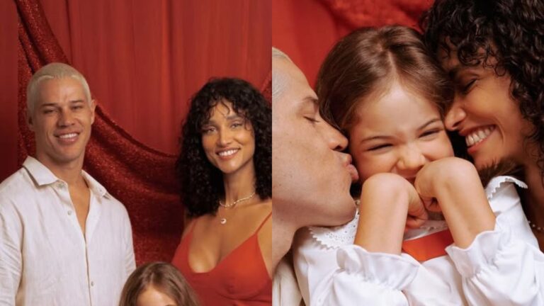 José Loreto e Débora Nascimento celebram o Natal ao lado da filha; fotos