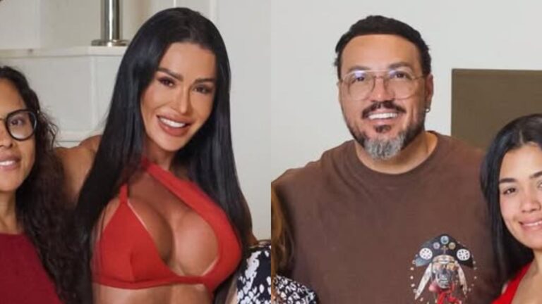 Gracyanne Barbosa e Belo passam o Natal em família após separação