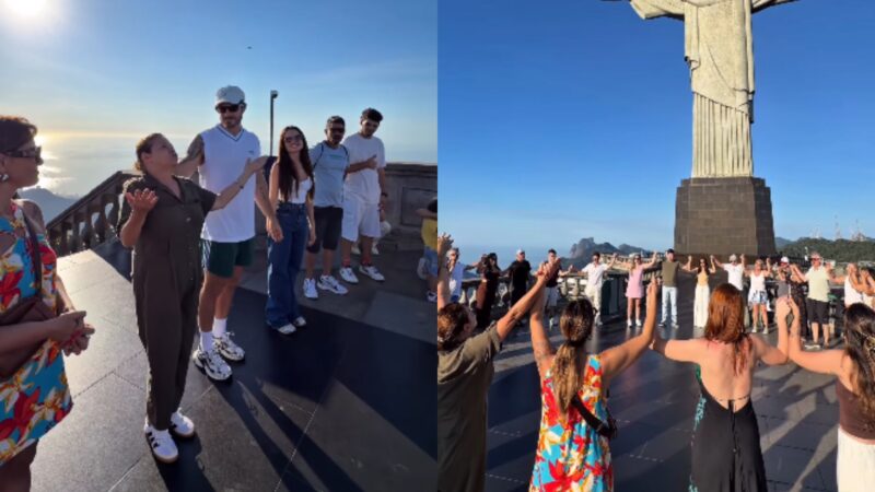 Mãe de Juliette se emociona em oração no Cristo Redentor: “Minha filha”