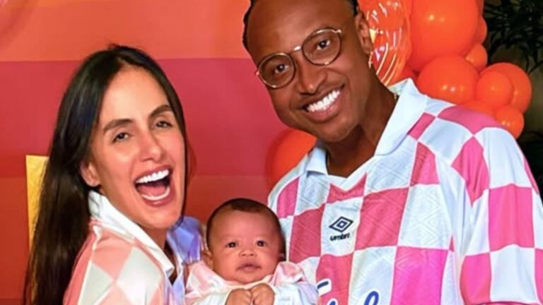 Thiaguinho e Carol Peixinho celebram 3 meses do filho com tema repleto de significado