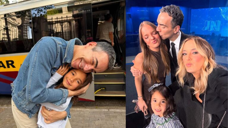 César Tralli faz ‘promessa’ para a filha, Manuella: ‘Sempre’