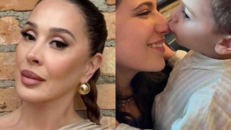 Claudia Raia impressiona com fotos dos filhos