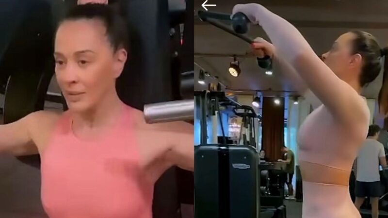 Claudia Raia viraliza com vídeo fazendo musculação