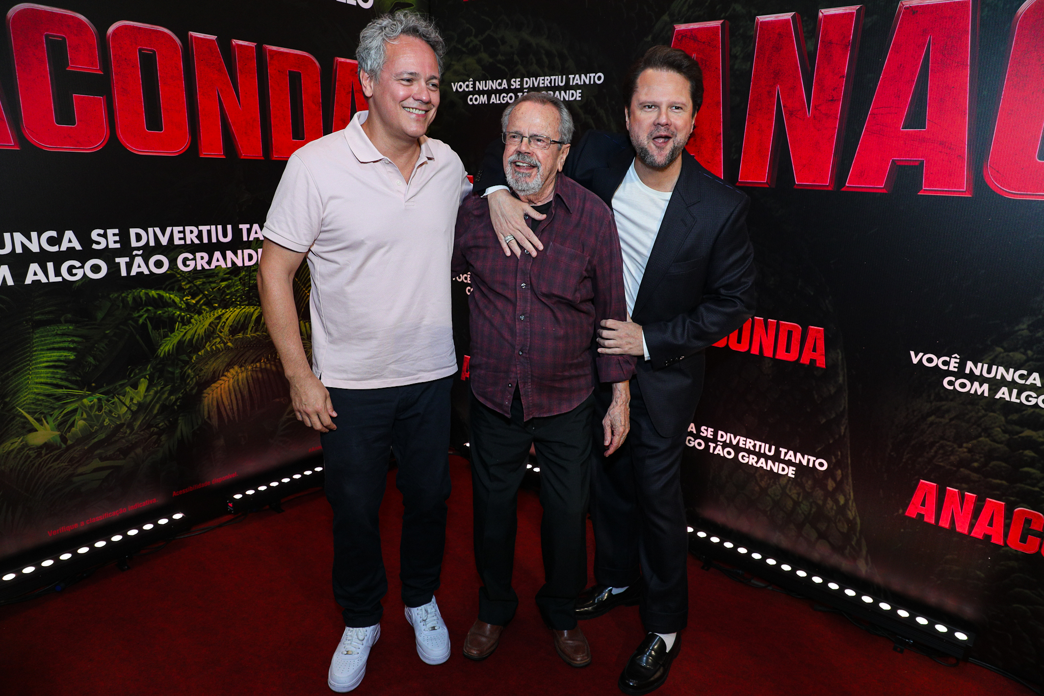 Danton Mello e Selton Mello com o pai, Dalton Mello - Foto: Victor Chapetta/BrazilNews
