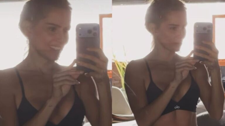 Deborah Secco impressiona ao mostrar seu físico atual após malhação