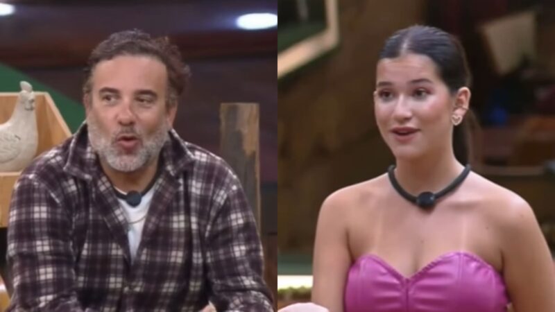 Fabiano e Duda Wendling em A Fazenda - Foto: Reprodução / Record TV
