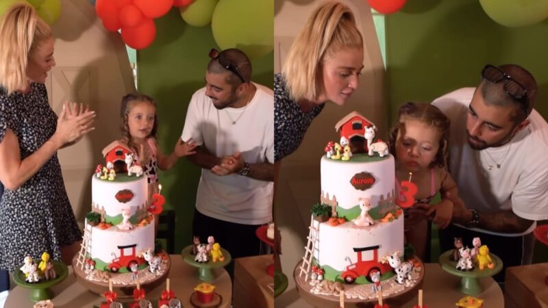 Filha de Cintia Dicker e Pedro Scooby comemora aniversário de 3 anos com festão