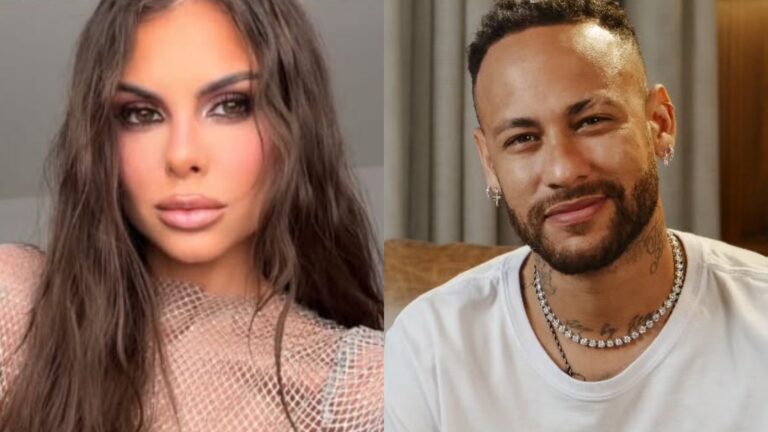 Helena, filha de Amanda Kimberlly e Neymar, surge com look fofo