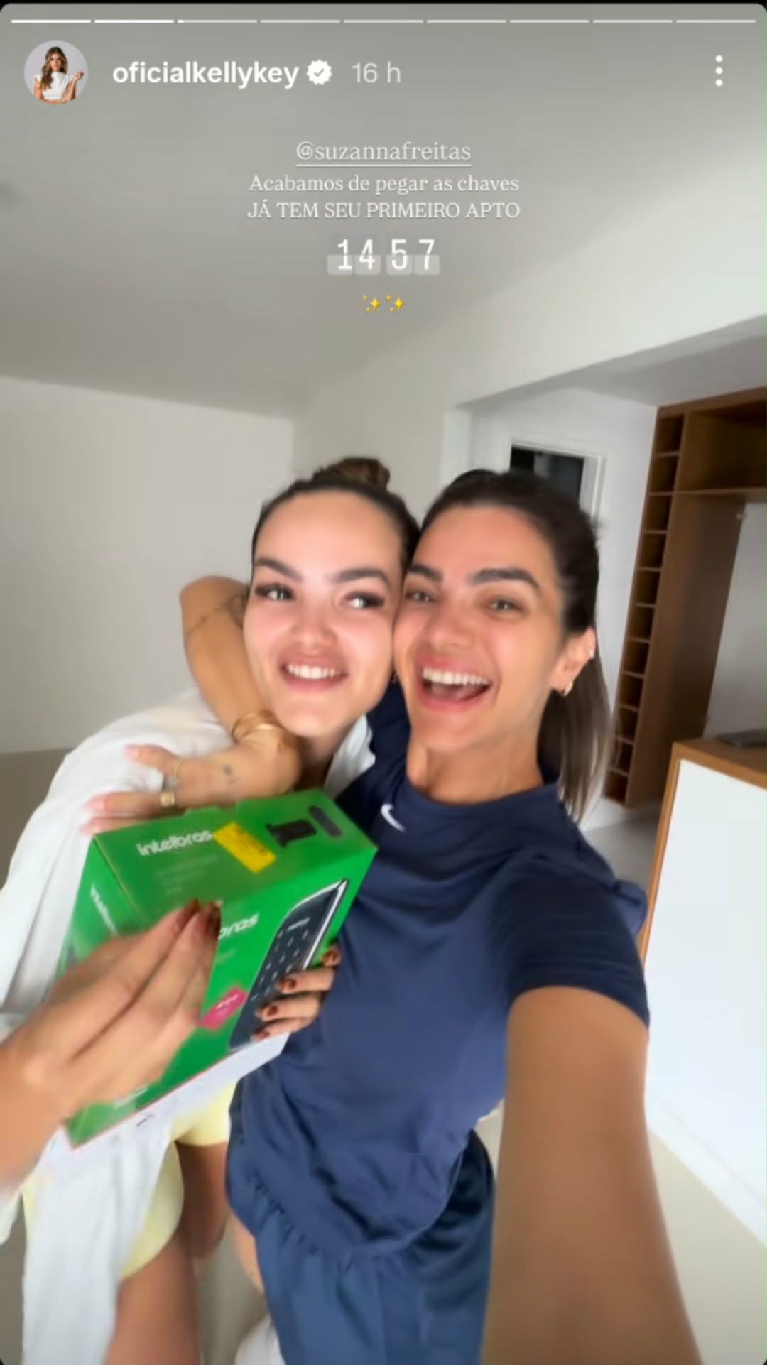Filha de Kelly Key compra seu primeiro apartamento