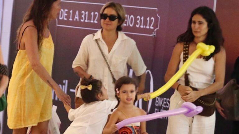 Filhas de Nanda Costa esbanjam estilo em rara aparição em público