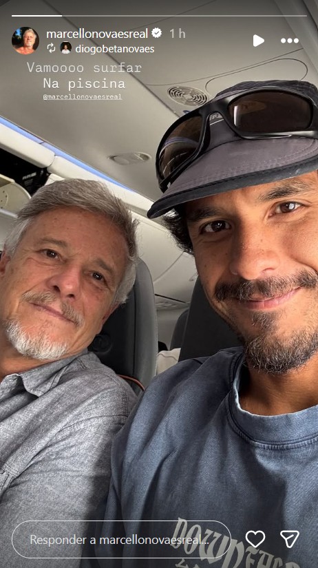 Marcello Novaes e Diogo Novaes - Foto: Reprodução / Instagram @diogobetanovaes