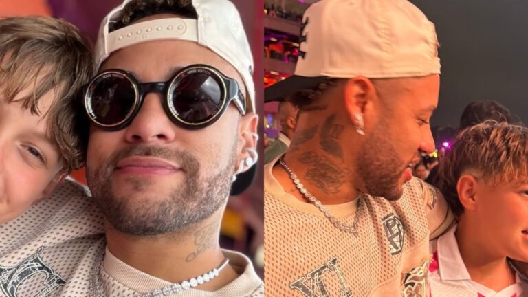 Davi Lucca, filho de Neymar Jr, faz rara aparição em fotos ao lado do pai