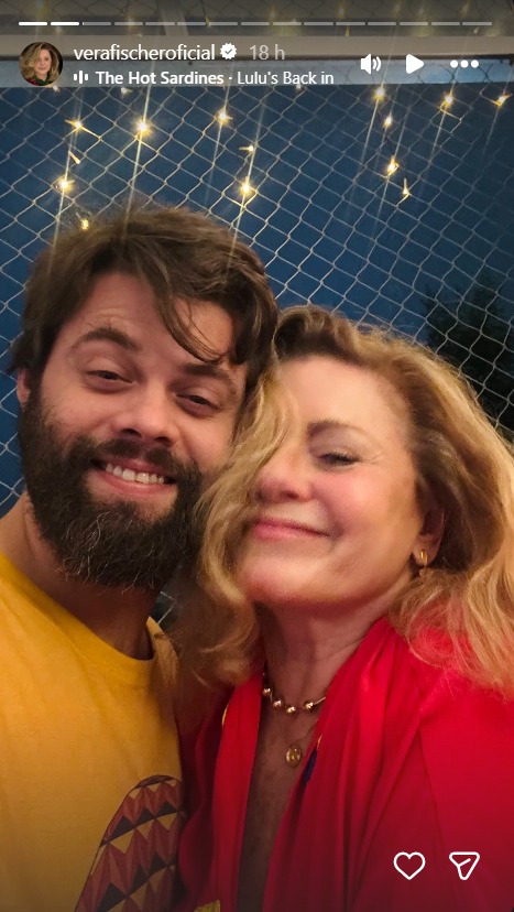 Vera Fischer com o filho, Gabriel Camargo - Foto: Reprodução / Instagram @verafischeroficial