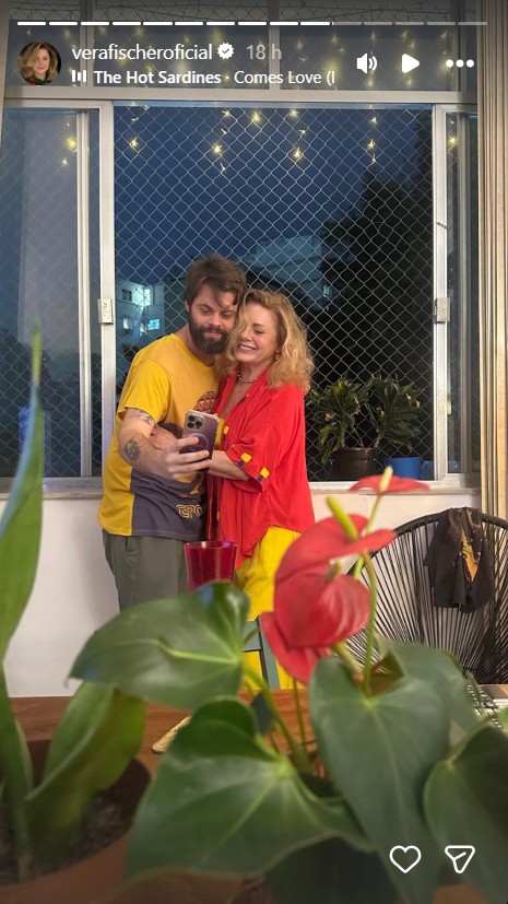 Vera Fischer com o filho, Gabriel Camargo - Foto: Reprodução / Instagram @verafischeroficial