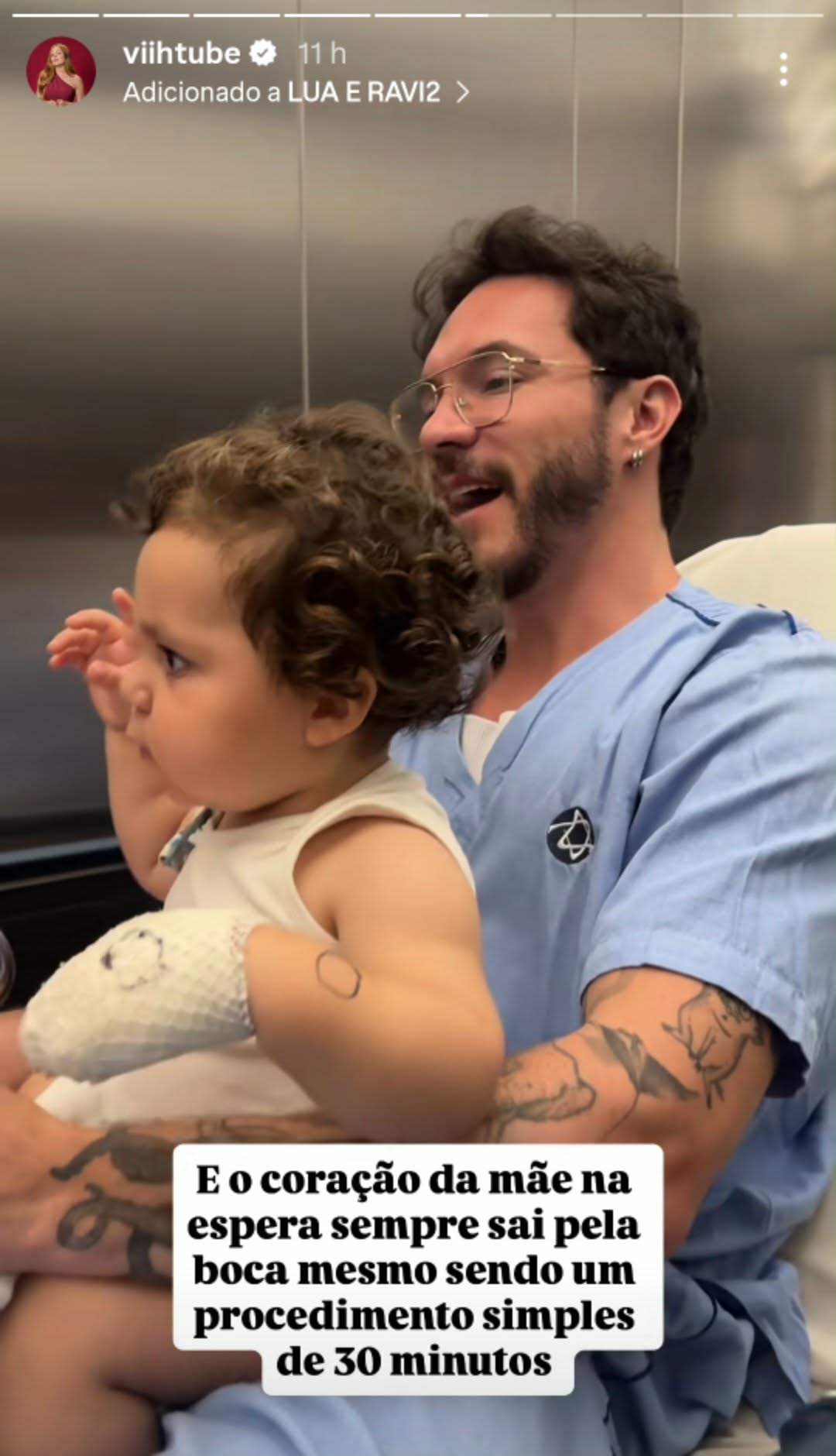 Filho de Viih Tube passa por novo procedimento no hospital - Foto: @viihtube