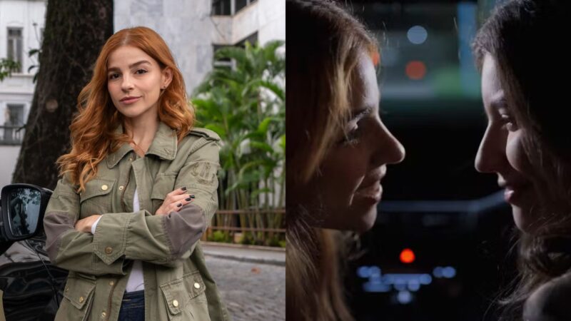 Gabriela Medvedovsky celebra primeiro beijo de Lorena e Juquinha - Foto: Globo / Estevam Avellar | Reprodução / Globo