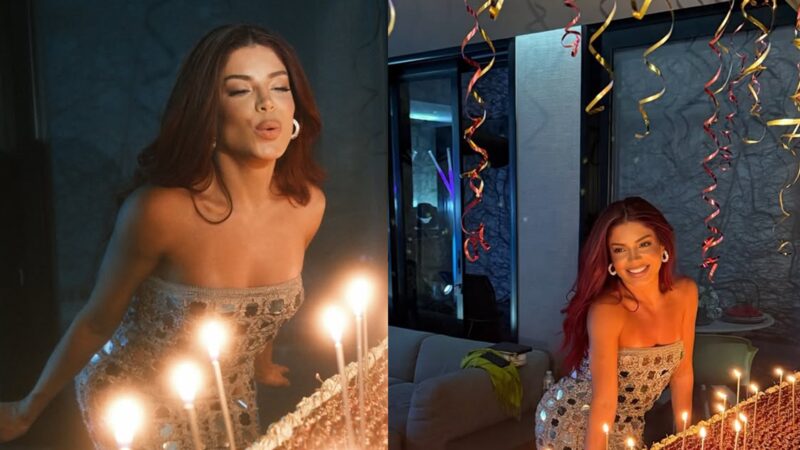 Veja o bolo de aniversário diferentão e enorme que Gkay escolheu para comemorar os 33 anos