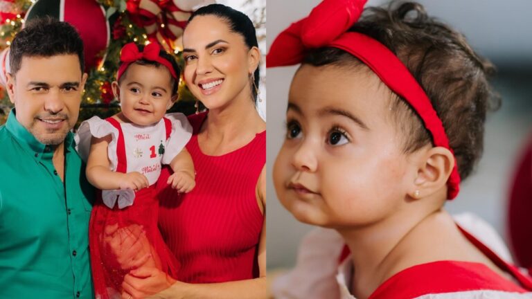 Graciele Lacerda celebra o primeiro Natal da filha com ensaio fotográfico encantador