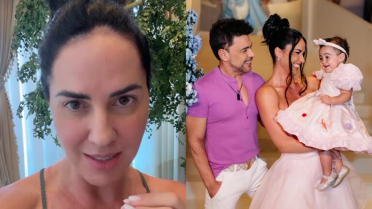 Graciele Lacerda explica o significado do vestido de Clara na festa de aniversário: ‘Representada’