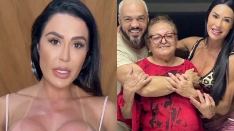 Gracyanne Barbosa entrega costume com a família do ex-marido, Belo: ‘Todo mundo’