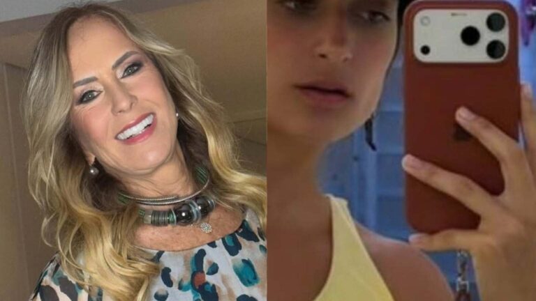 Helô Pinheiro se impressiona com a beleza da neta: ‘Que estouro’