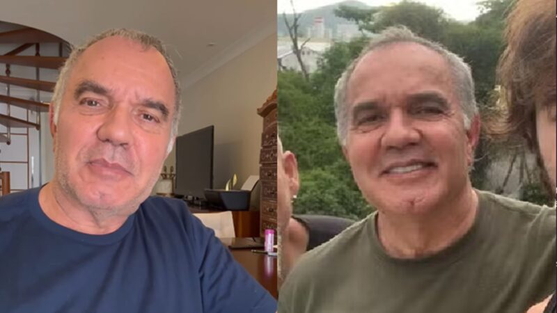 Humberto Martins surge em foto rara com o filho, que também é ator