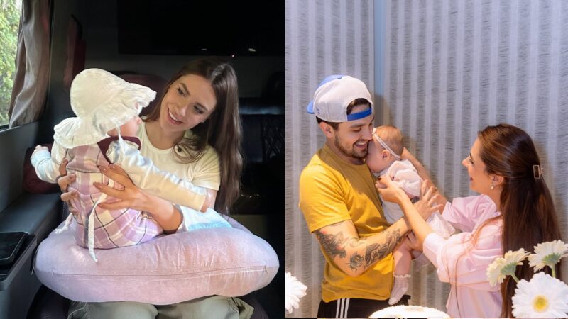 Jade Magalhães celebra primeiro aniversário da filha com Luan Santana — Foto: Reprodução/Instagram @ajademagalhaes