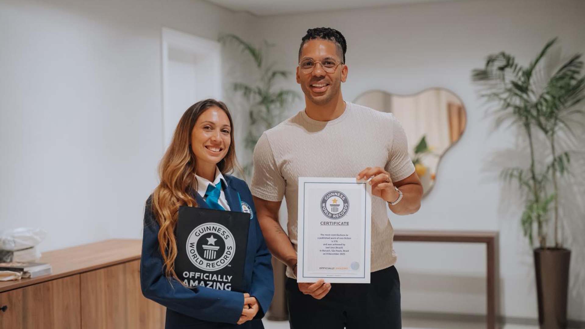 Joel Jota entra para o Guinness World Records com seu novo livro - Foto: Divulgação