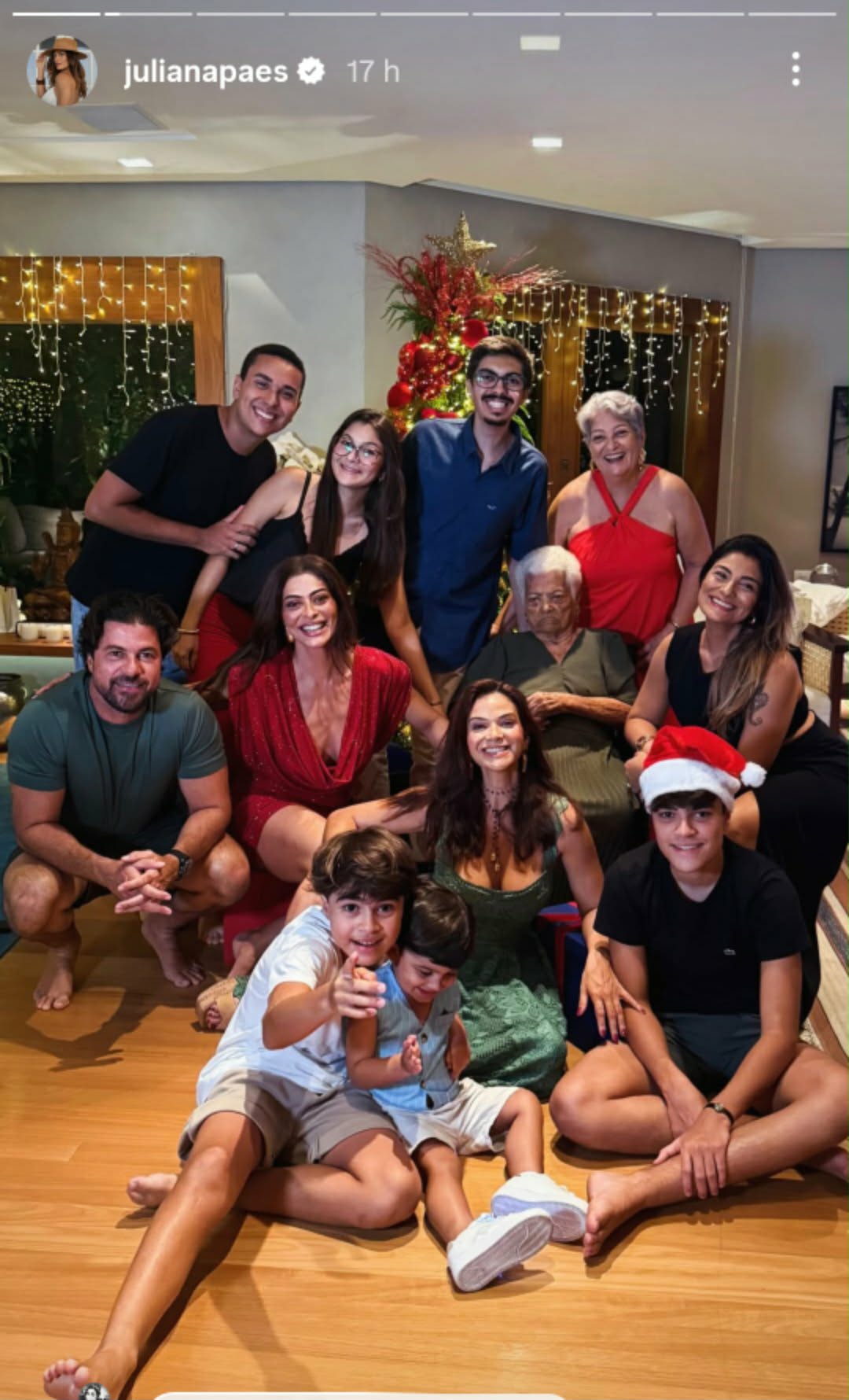 Juliana Paes mostra Natal em família - Foto: @julianapaes