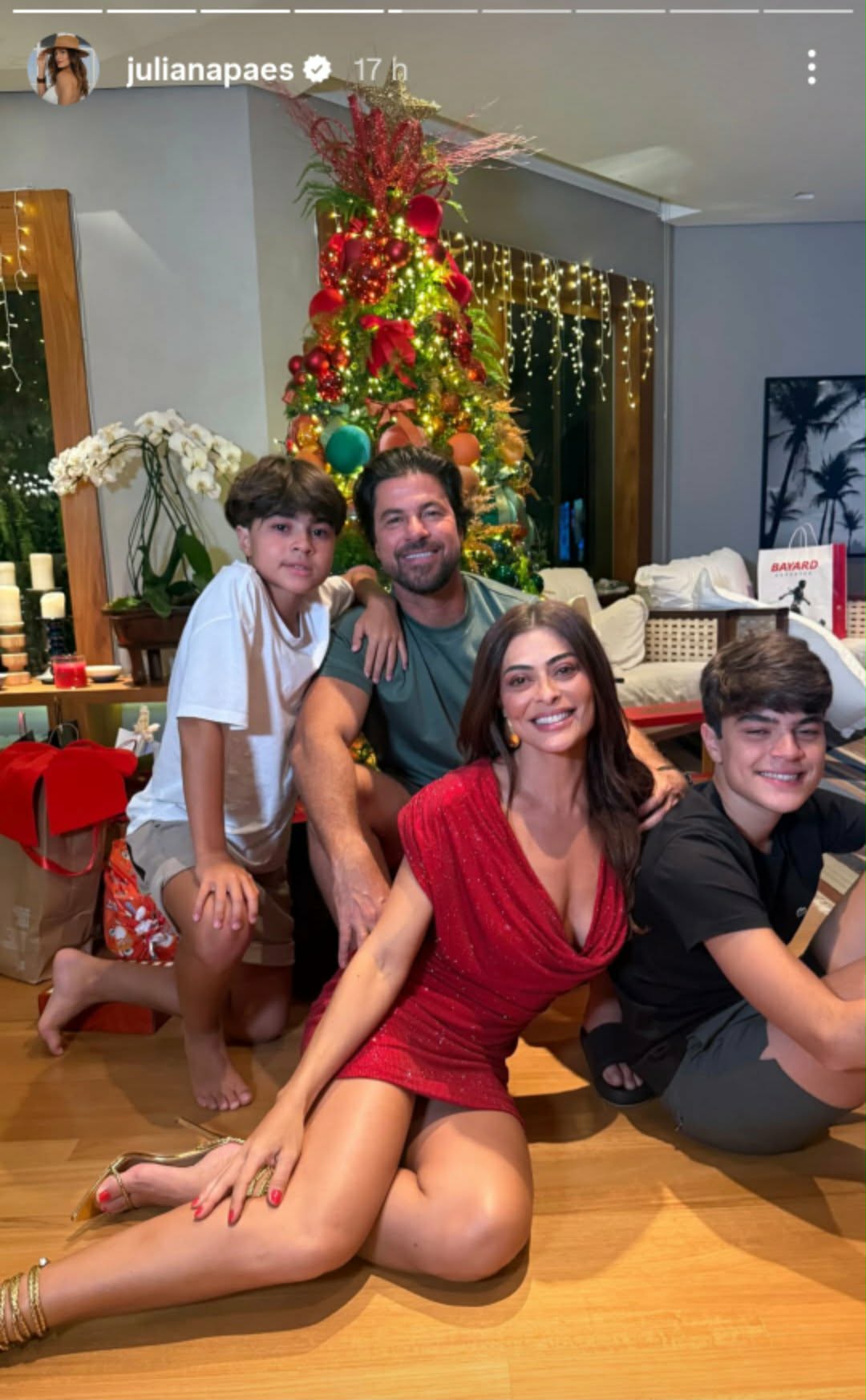 Juliana Paes mostra Natal em família - Foto: @julianapaes