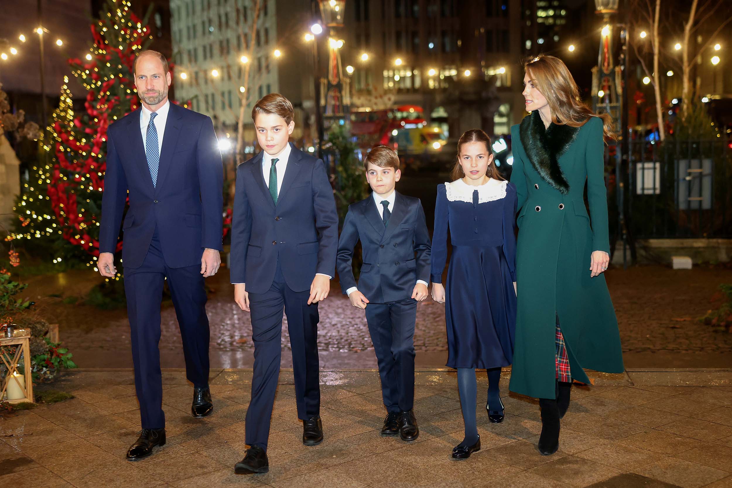 Príncipe William, George, Louis, Charlotte e Kate Middleton - Foto: Getty Images