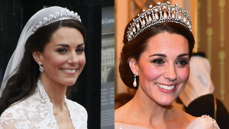 As 5 tiaras da realeza que Kate Middleton já usou desde que se casou com o príncipe William