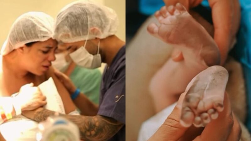 Key Alves mostra vídeo emocionante do nascimento da filha: ‘Nossa família’