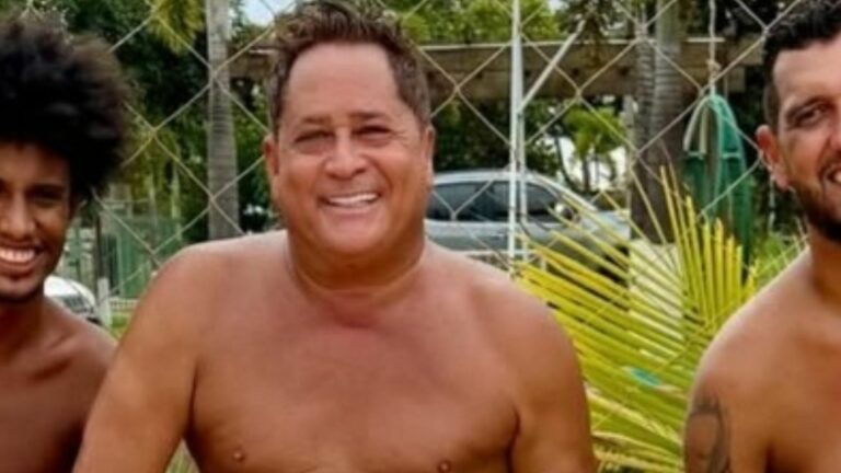 Após internação, Leonardo se mostra recuperado e exibe físico ao praticar esporte de sunga