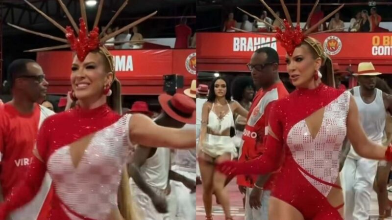 Grávida, Lore Improta impressiona ao sambar muito em ensaio com a Unidos do Viradouro