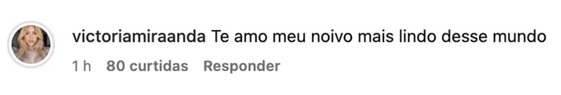 Comentário da namorada de Luan Pereira - Foto: Reprodução/Instagram @luanpereiracantor