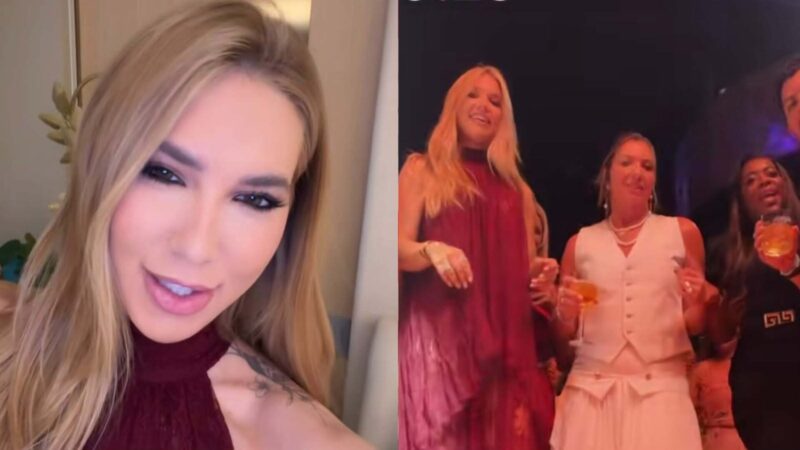 Virginia Fonseca mostra a mãe de Vini Jr. na festa de Margareth Serrão
