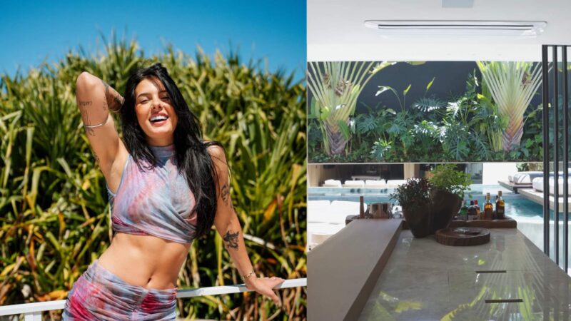 A mansão milionária de Ana Castela tem piscina com telão e camarim gigante: veja fotos
