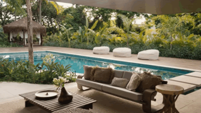 Cantora de 33 anos impressiona ao mostrar piscina de mans&atilde;o de 1,5 mil m&sup2; no Rio de Janeiro