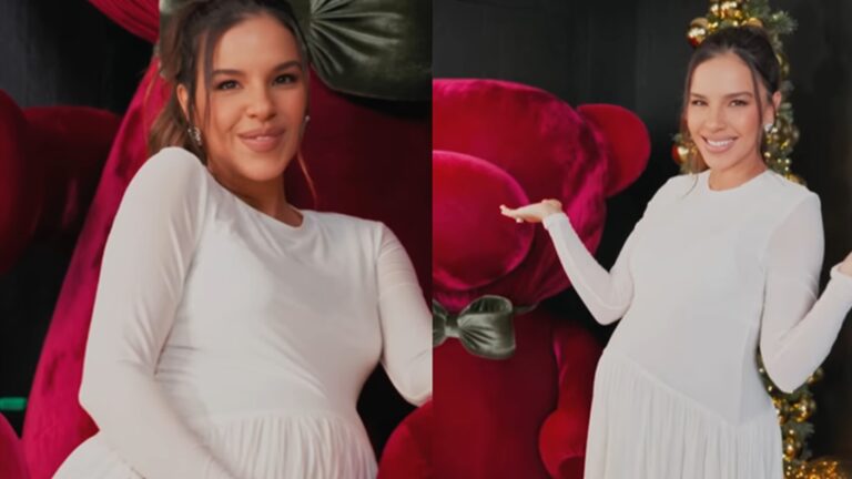 Na reta final da gravidez, Mariana Rios mostra vídeo da decoração de Natal inspirada no filho