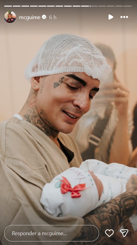 MC Guimê celebra o nascimento da filha - Foto: Reprodução / Instagram @mcguime